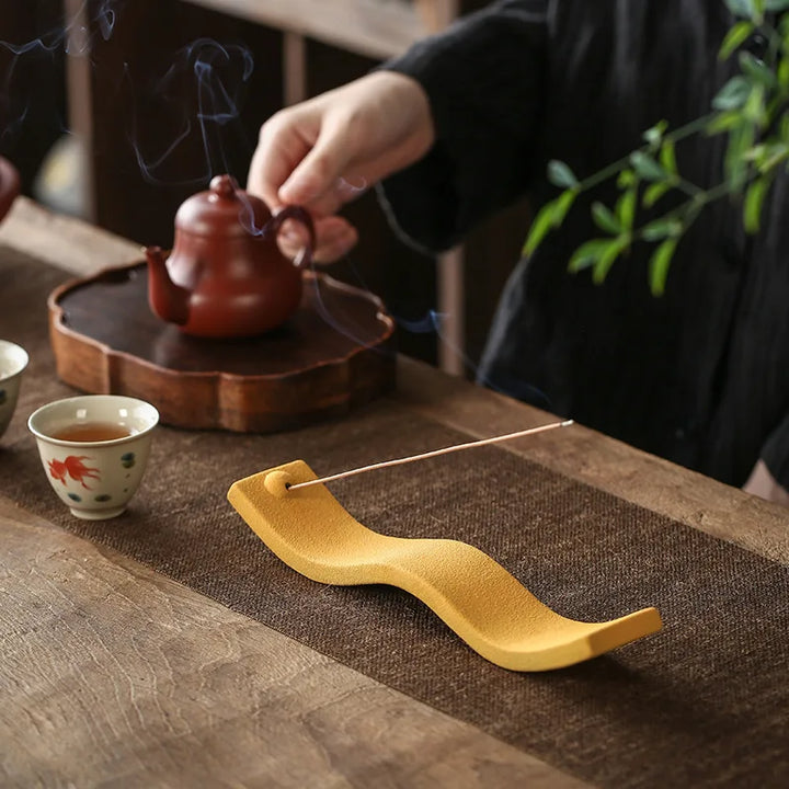 ZenWave Ceramic Incense Holder-Blue-State of Style