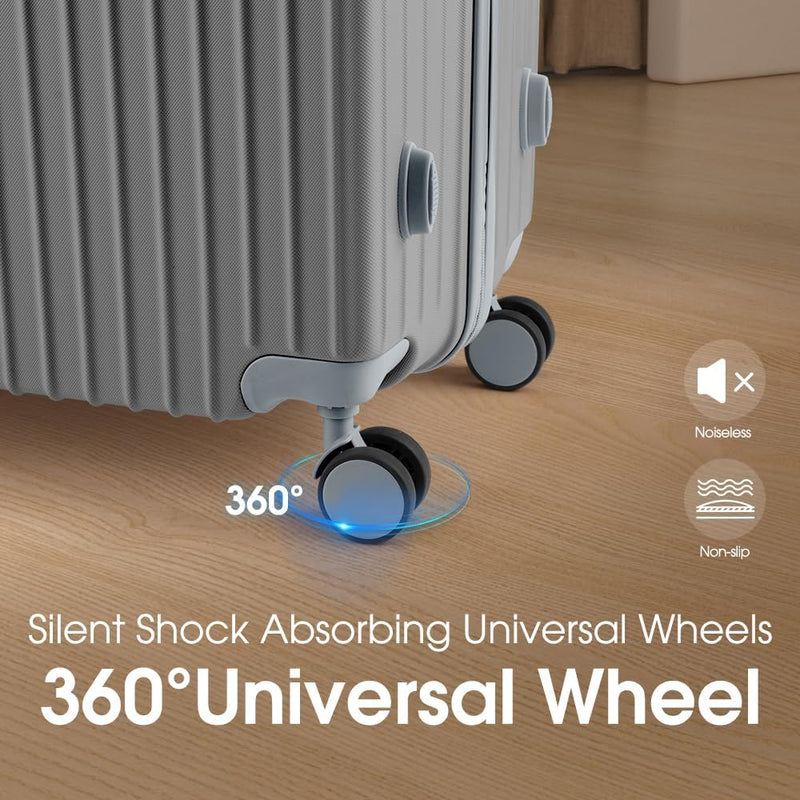 ABS Hard Shell Luggage with Spinner Wheels & TSA Lock