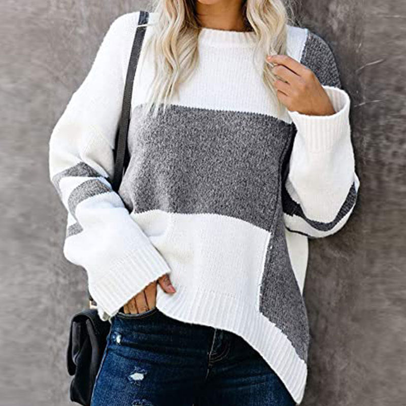 Striped Casual Women's Sweater – Juliette