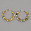 Boho Natural Crystal Large Hoop Earrings - Sanne