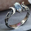 Stylish Moonstone Statement Ring - Iris