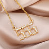 Zirconia Angel Numbers Necklace - Seraphina