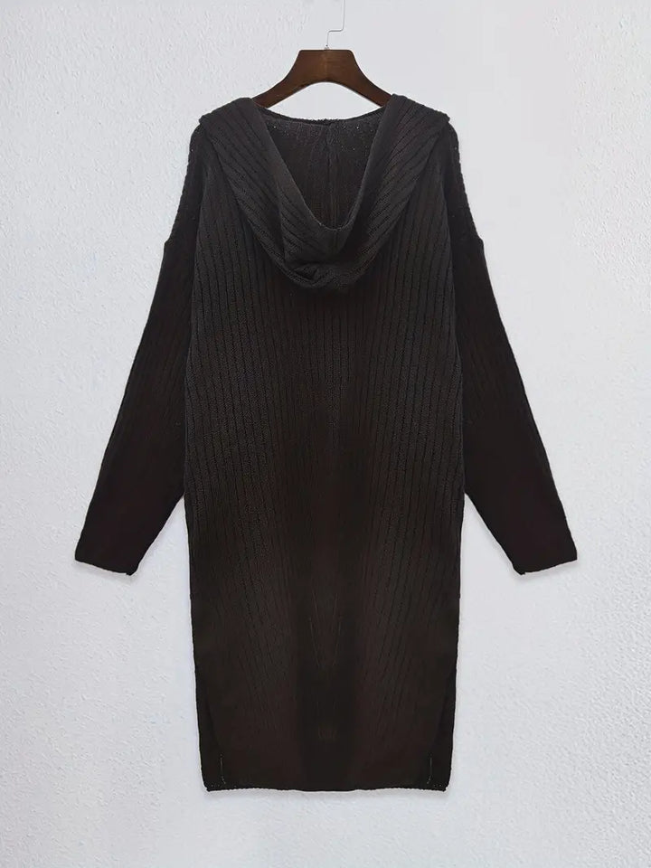 Long women's knitted cardigan for autumn & winter – Elara