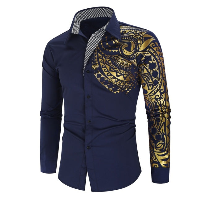 Men's shirt with golden details – Darius