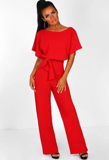 1-Piece Jumpsuit-Red-S-State of Style