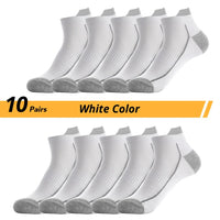 10 PAIRS OF BREATHABLE BAMBOO MEN'S SPORTS SOCKS - ANTI-SLIP-10 pairs D2021XW-10W-State of Style
