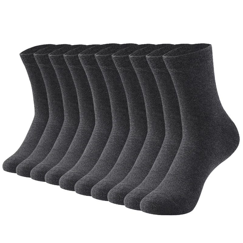 10 PAIRS OF BREATHABLE BAMBOO MEN'S SPORTS SOCKS - ANTI-SLIP-10 pairs D812-10DK-State of Style