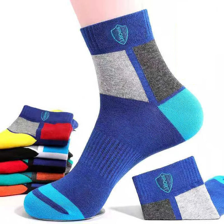 10 PAIRS OF BREATHABLE BAMBOO MEN'S SPORTS SOCKS - ANTI-SLIP-5 pairs DP055-State of Style