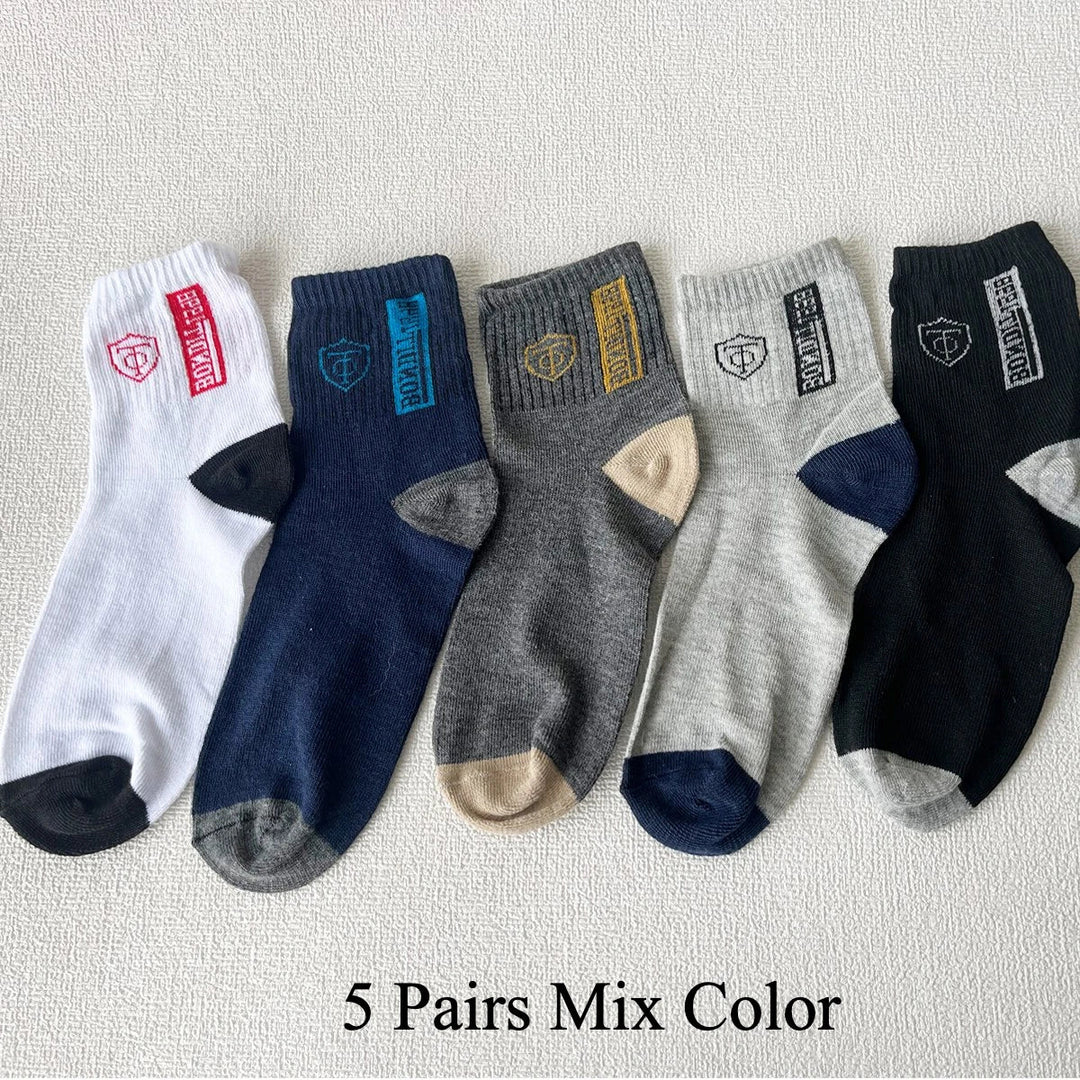 10 PAIRS OF BREATHABLE BAMBOO MEN'S SPORTS SOCKS - ANTI-SLIP-5 pairs DP077-State of Style
