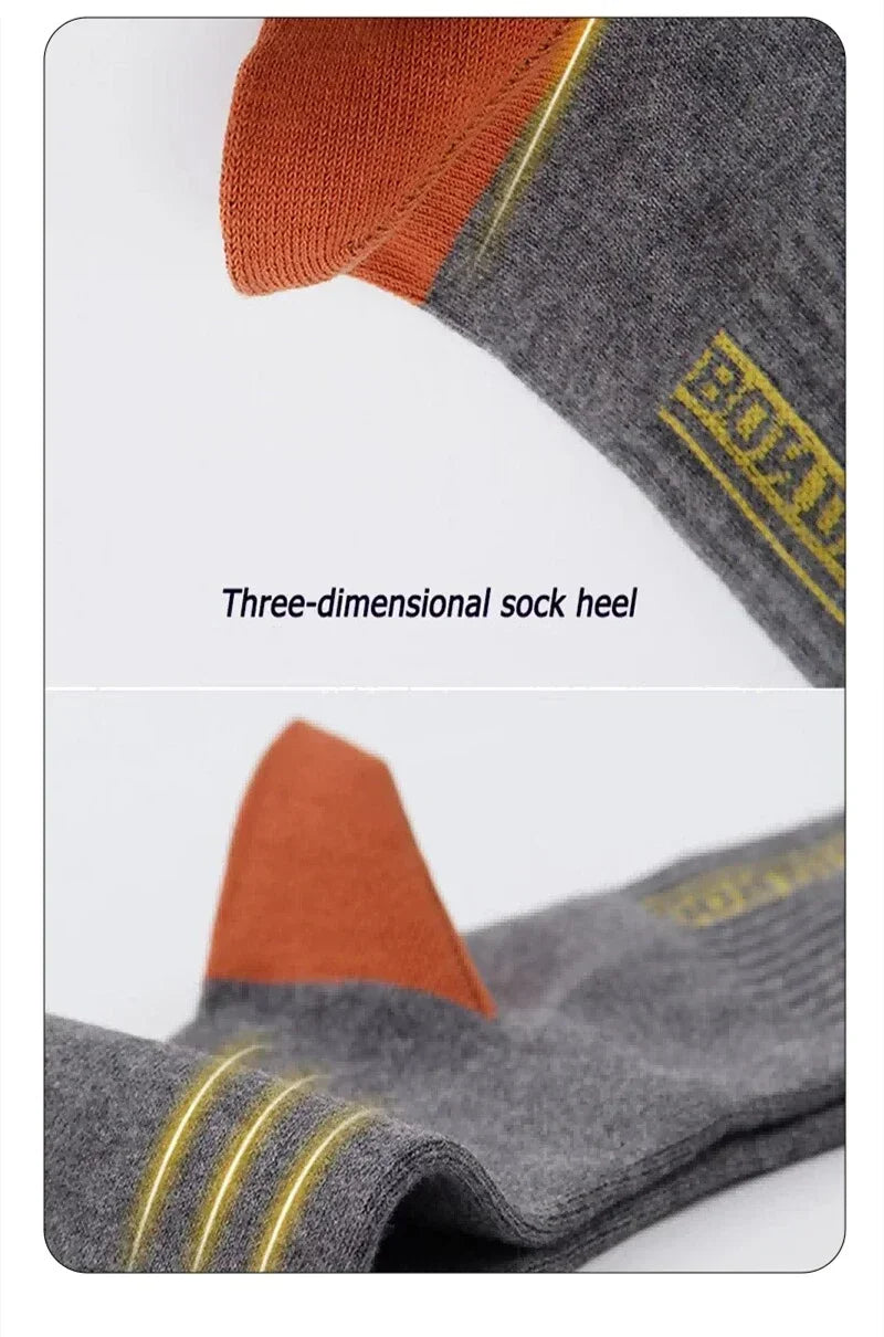 10 PAIRS OF BREATHABLE BAMBOO MEN'S SPORTS SOCKS - ANTI-SLIP-5 pairs DP088-State of Style