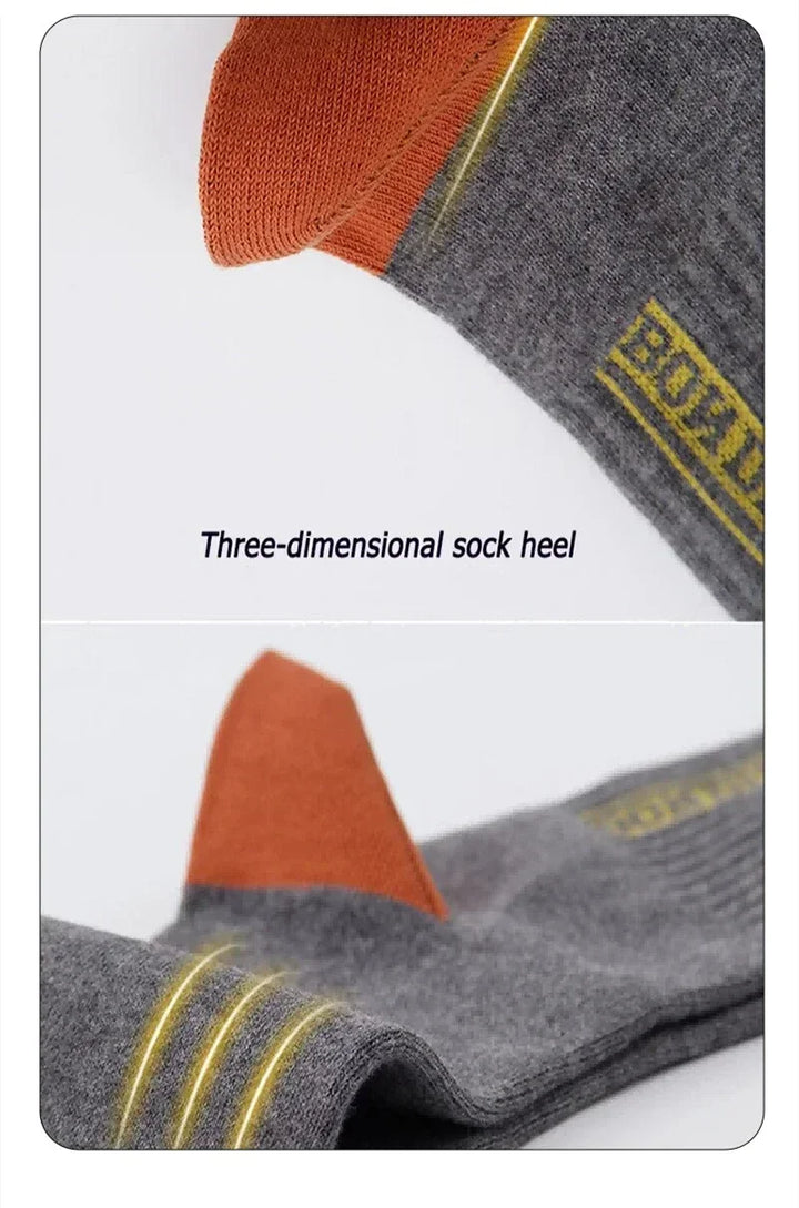 10 PAIRS OF BREATHABLE BAMBOO MEN'S SPORTS SOCKS - ANTI-SLIP-5 pairs DP088-State of Style