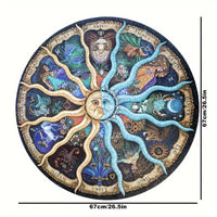 1000-Piece Round Zodiac Puzzle - ZodiacDreams-State of Style