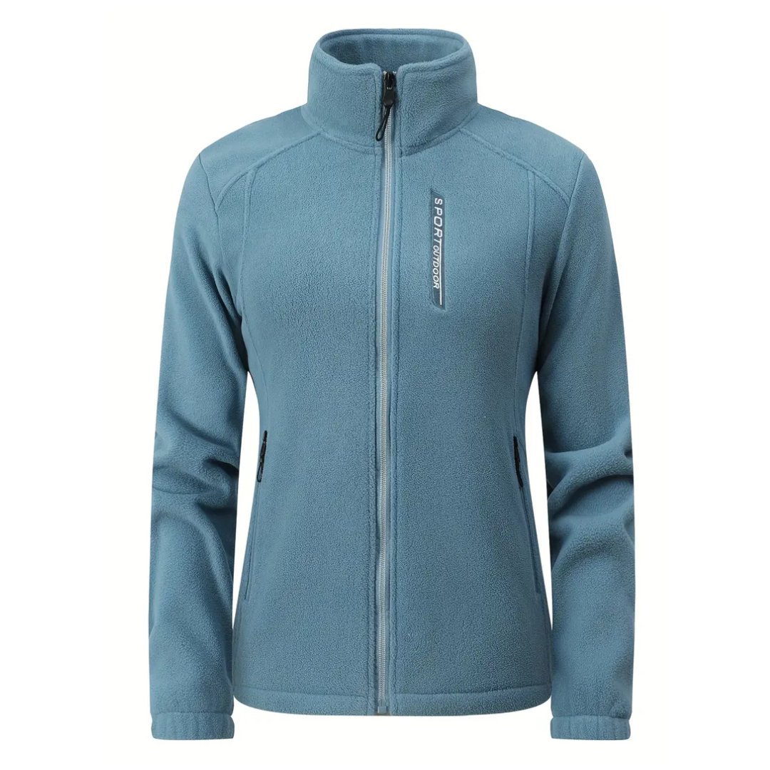 Ladies Outdoor Fleece Jacket warm lined with plush inner lining - Liv