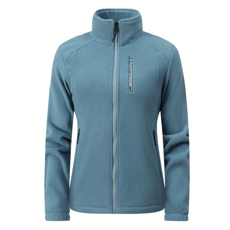 Ladies Outdoor Fleece Jacket warm lined with plush inner lining - Liv
