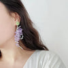 Wisteria Tassel Earrings with Forest Theme - Aurelia