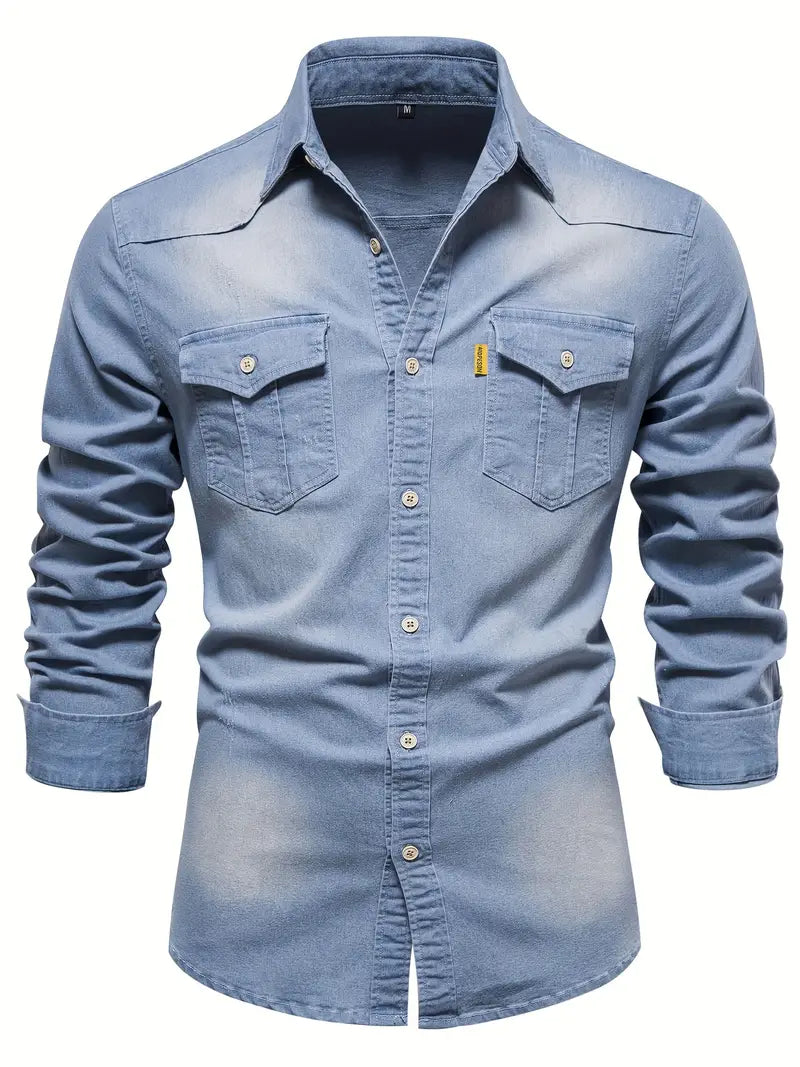 Denim Men's Shirt - Hugo