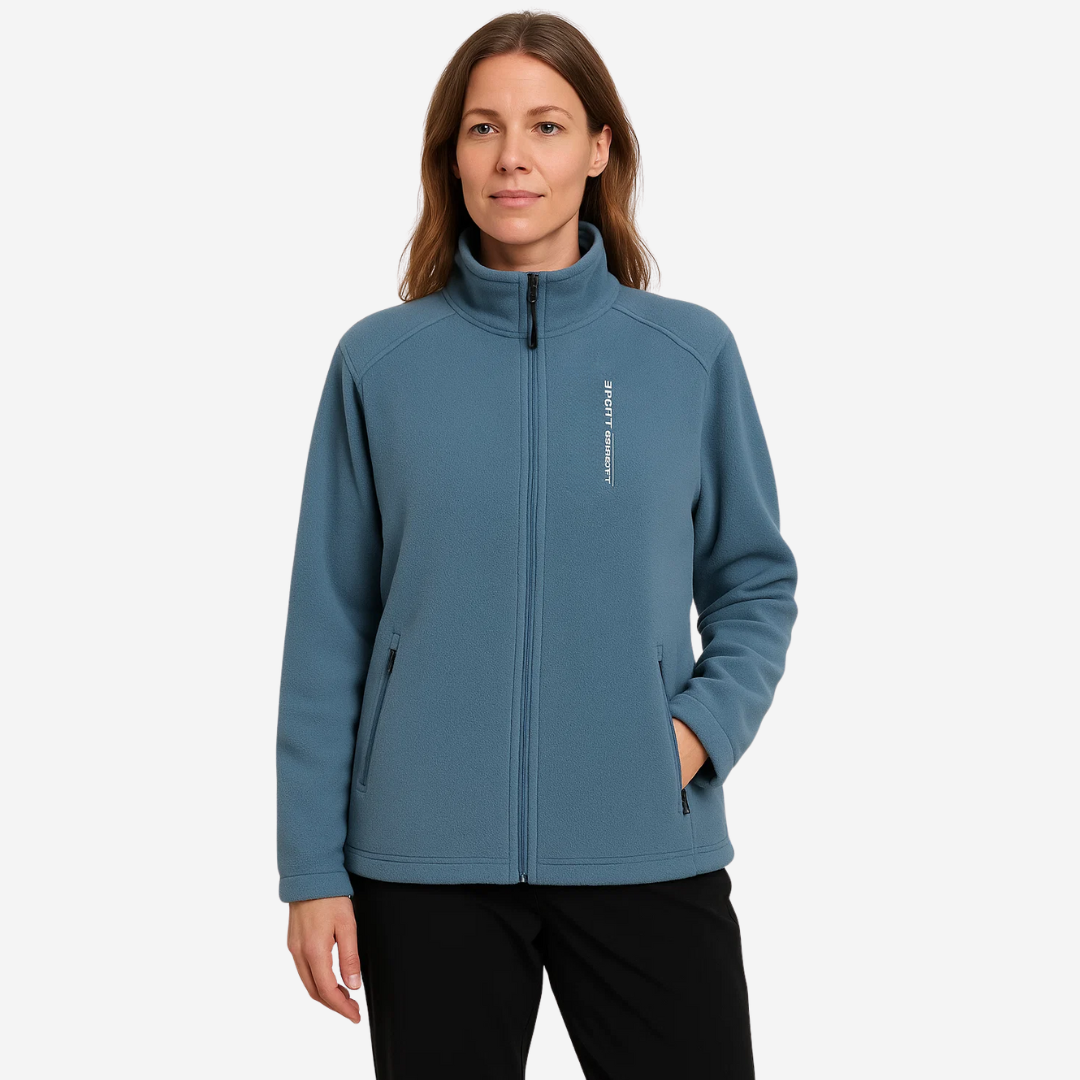 Ladies Outdoor Fleece Jacket warm lined with plush inner lining - Liv