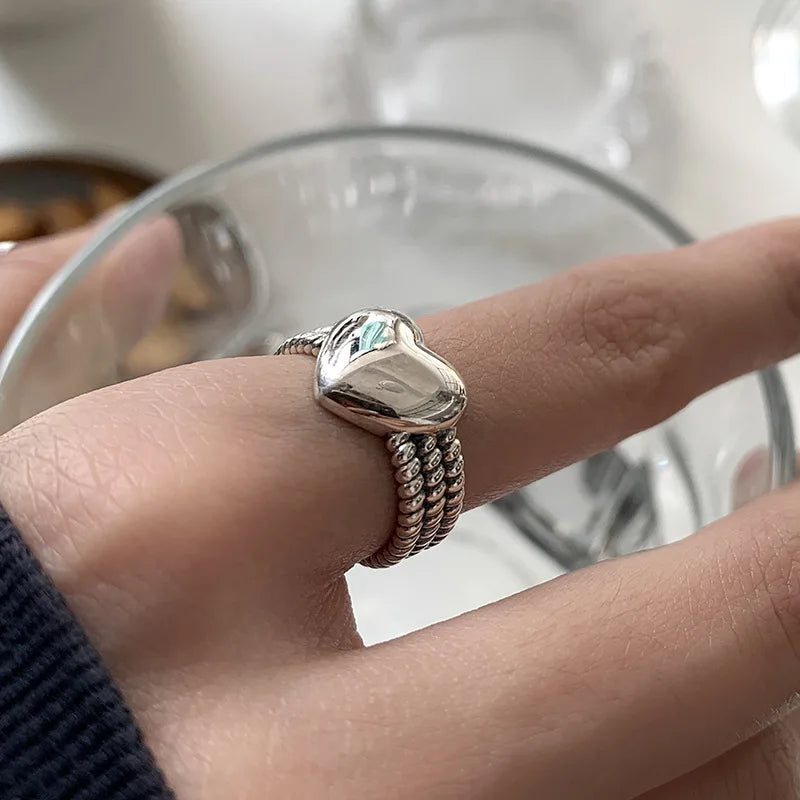 Wide Heart Elegance Ring | Women's Jewellery