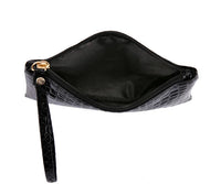 Fashionista's Crocodile Wristlet Bag