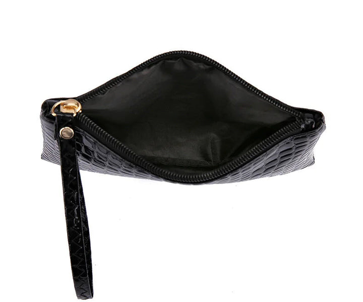 Fashionista's Crocodile Wristlet Bag
