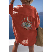 Linen Ladies Blouse with Button Closure – Marise