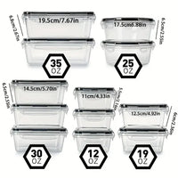 12-Piece Food Storage Container Set - FoodSaver-12 pieces-State of Style