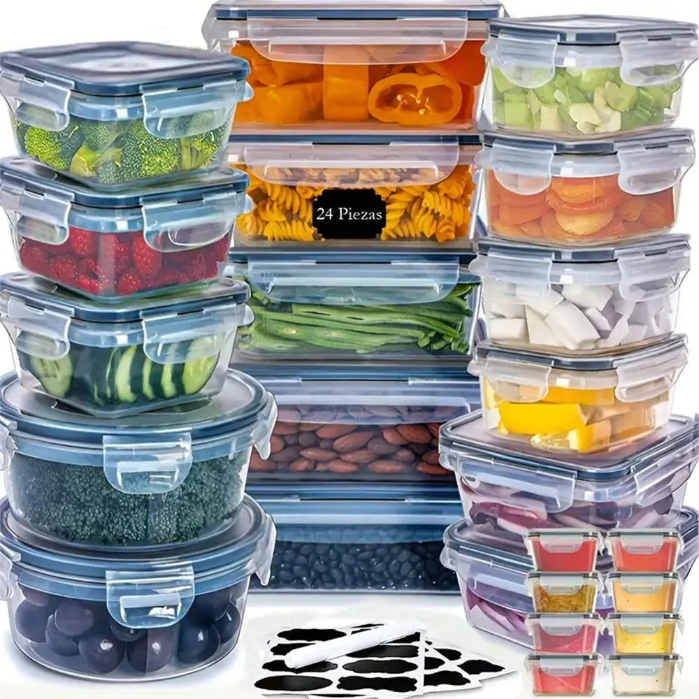 12-Piece Food Storage Container Set - FoodSaver-24 pieces-State of Style