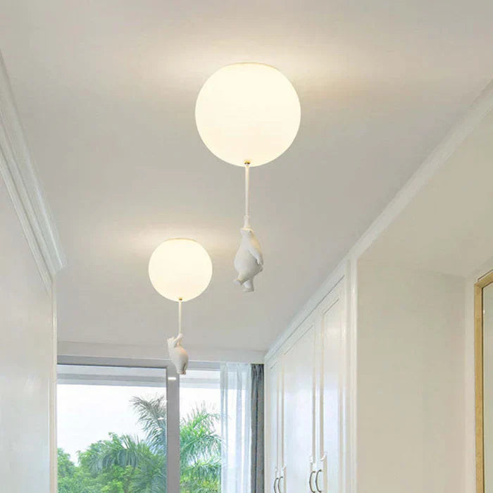 Children's Ceiling Lamp with Bear and Balloon - CloudBear