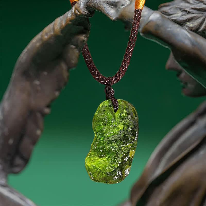 Purification Green Moldavite Necklace - Alina