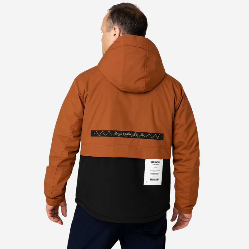 Men's outdoor jacket padded with a removable hood – Henrik