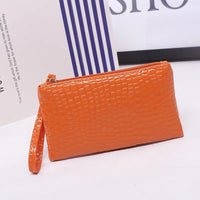 Fashionista's Crocodile Wristlet Bag