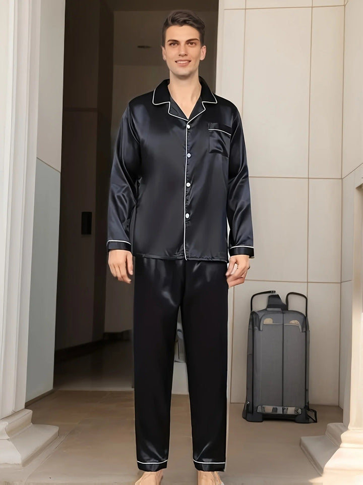 Men's Satin Pyjamas – Adrian