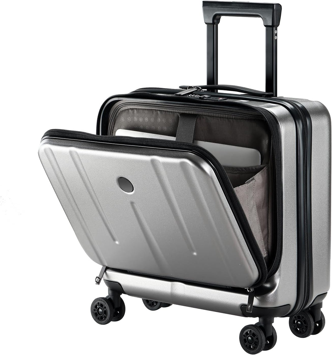 Compact 16-Inch Hardshell Carry-On with Laptop Compartments and TSA Lock