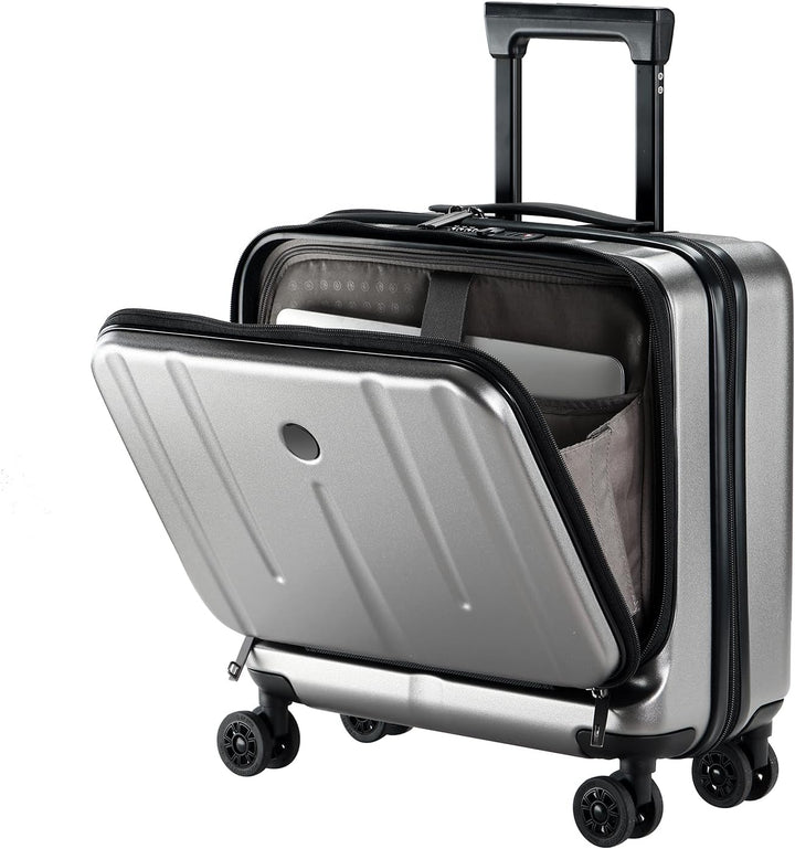 Compact 16-Inch Hardshell Carry-On with Laptop Compartments and TSA Lock
