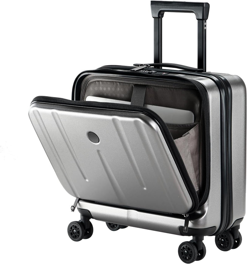 Compact 16-Inch Hardshell Carry-On with Laptop Compartments and TSA Lock