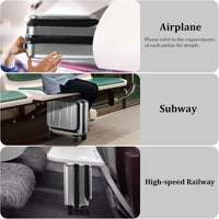 Compact 16-Inch Hardshell Carry-On with Laptop Compartments and TSA Lock