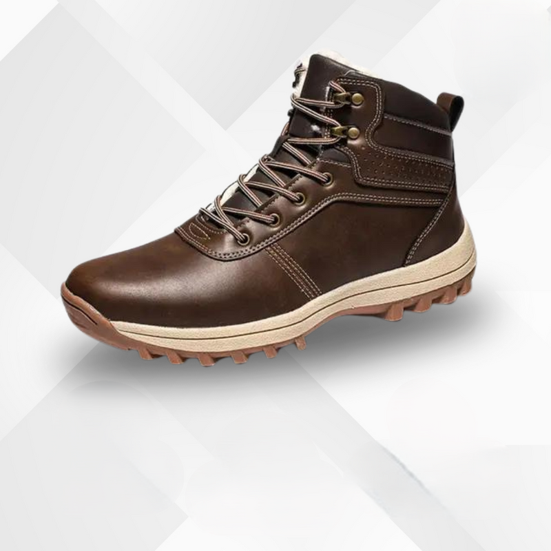 Autumn-winter boots with cold protection and autumn leaf design - Leonardo