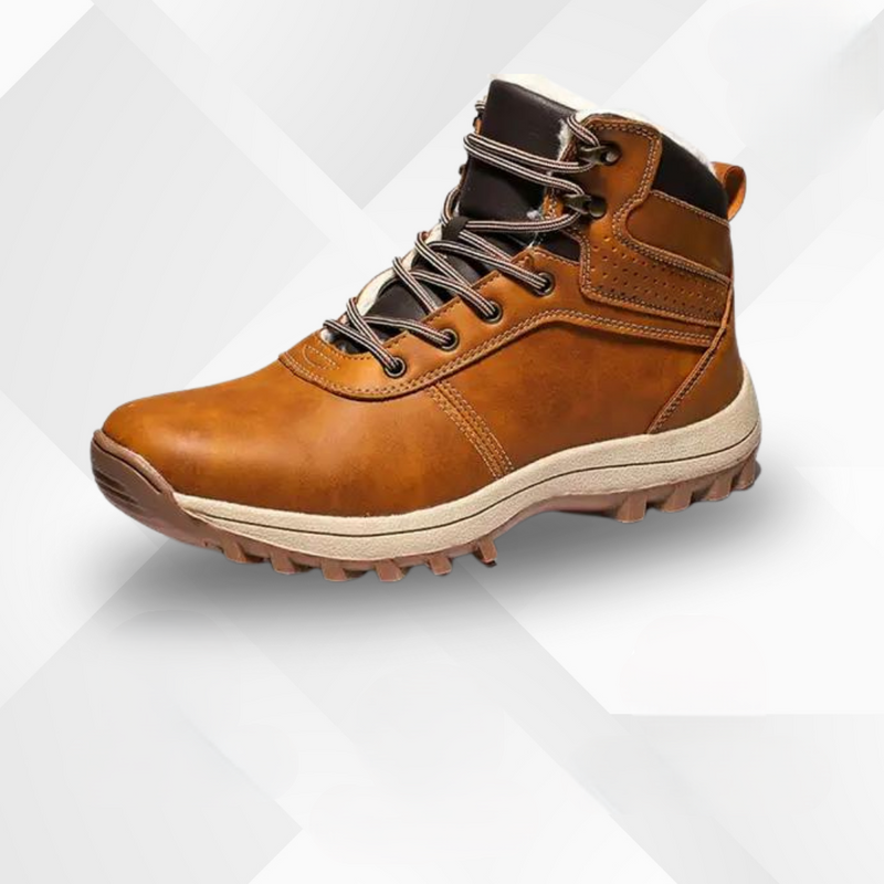 Autumn-winter boots with cold protection and autumn leaf design - Leonardo