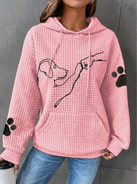 Warm Ladies Hoodie with Dog Design – Selma