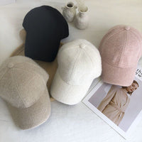 Warm women's baseball cap with faux fur for autumn & winter - Lorena