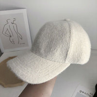 Warm women's baseball cap with faux fur for autumn & winter - Lorena