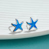 Blue Opal Starfish Earrings - Marina