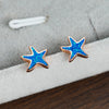 Blue Opal Starfish Earrings - Marina