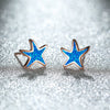 Blue Opal Starfish Earrings - Marina