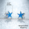 Blue Opal Starfish Earrings - Marina