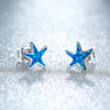 Blue Opal Starfish Earrings - Marina