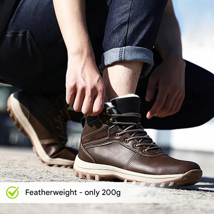 Autumn-winter boots with cold protection and autumn leaf design - Leonardo