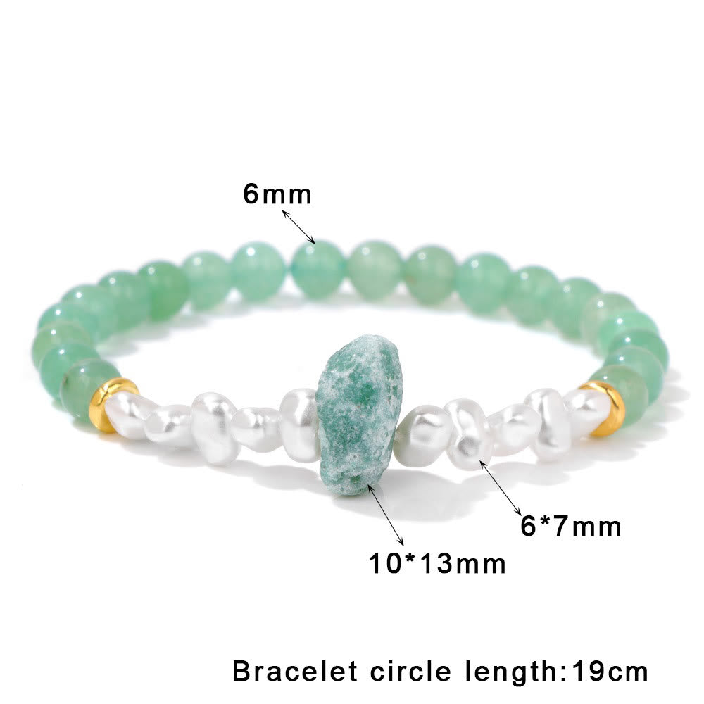 Natural Crystal Bead Bracelet - Eline