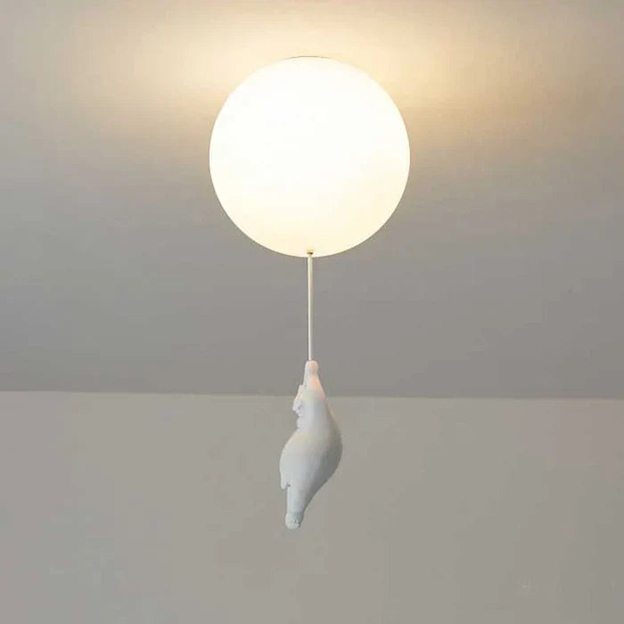 Children's Ceiling Lamp with Bear and Balloon - CloudBear