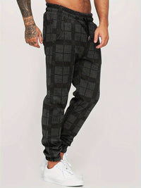 Checked men's jogging trousers – Elian autumn edition